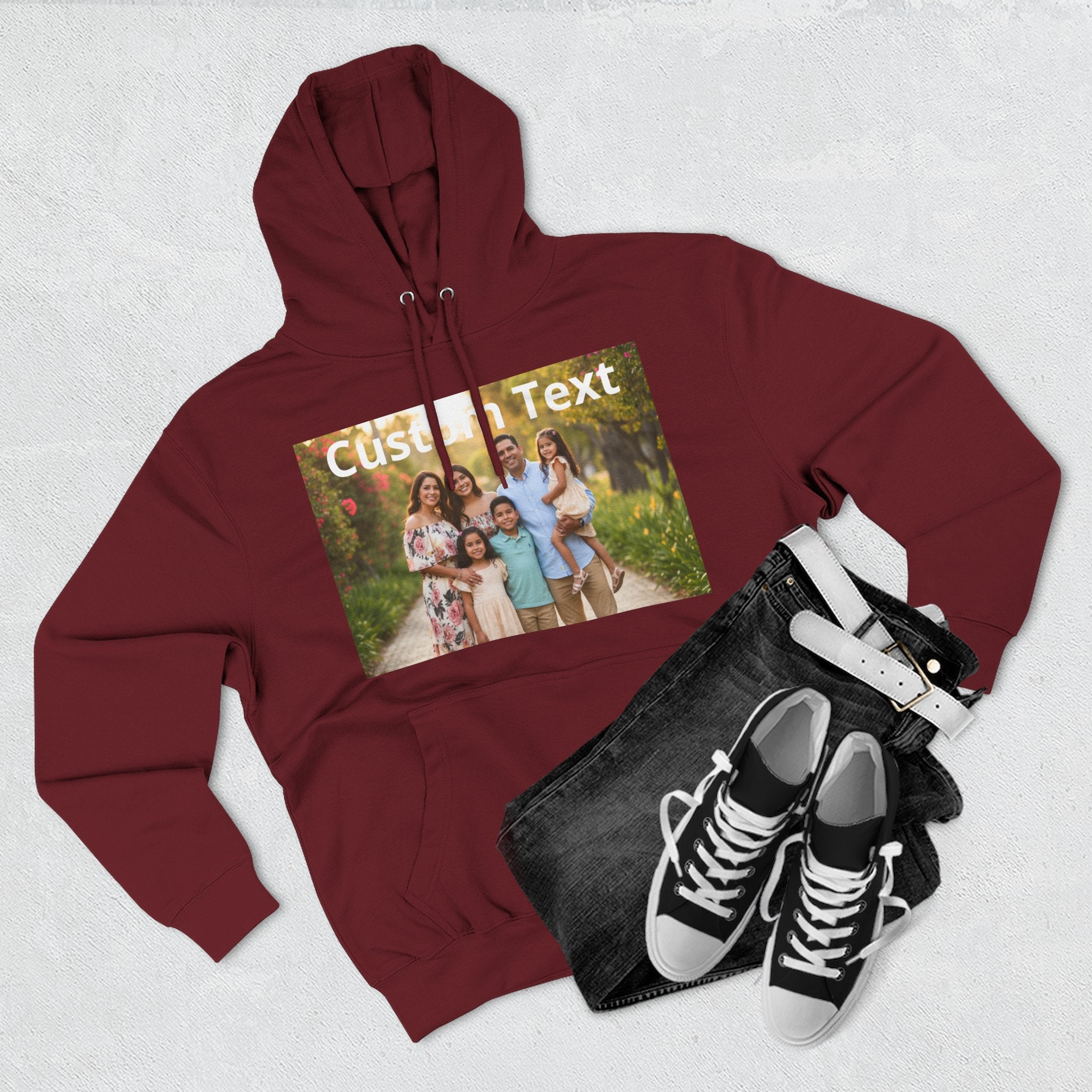 Custom Photo Bootleg Hoodie