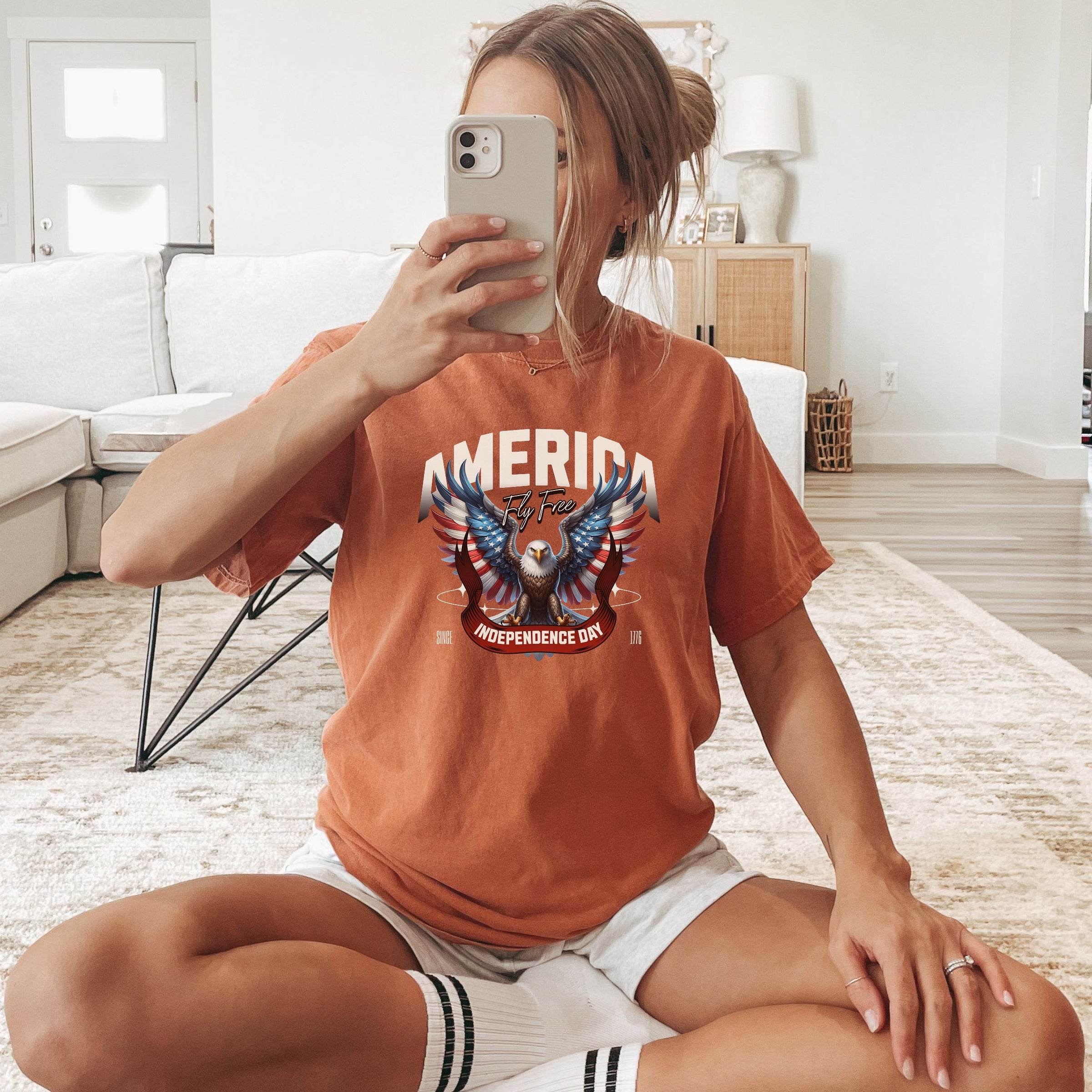 Freedom 250th Anniversary Bald Eagle Shirt Secondary image