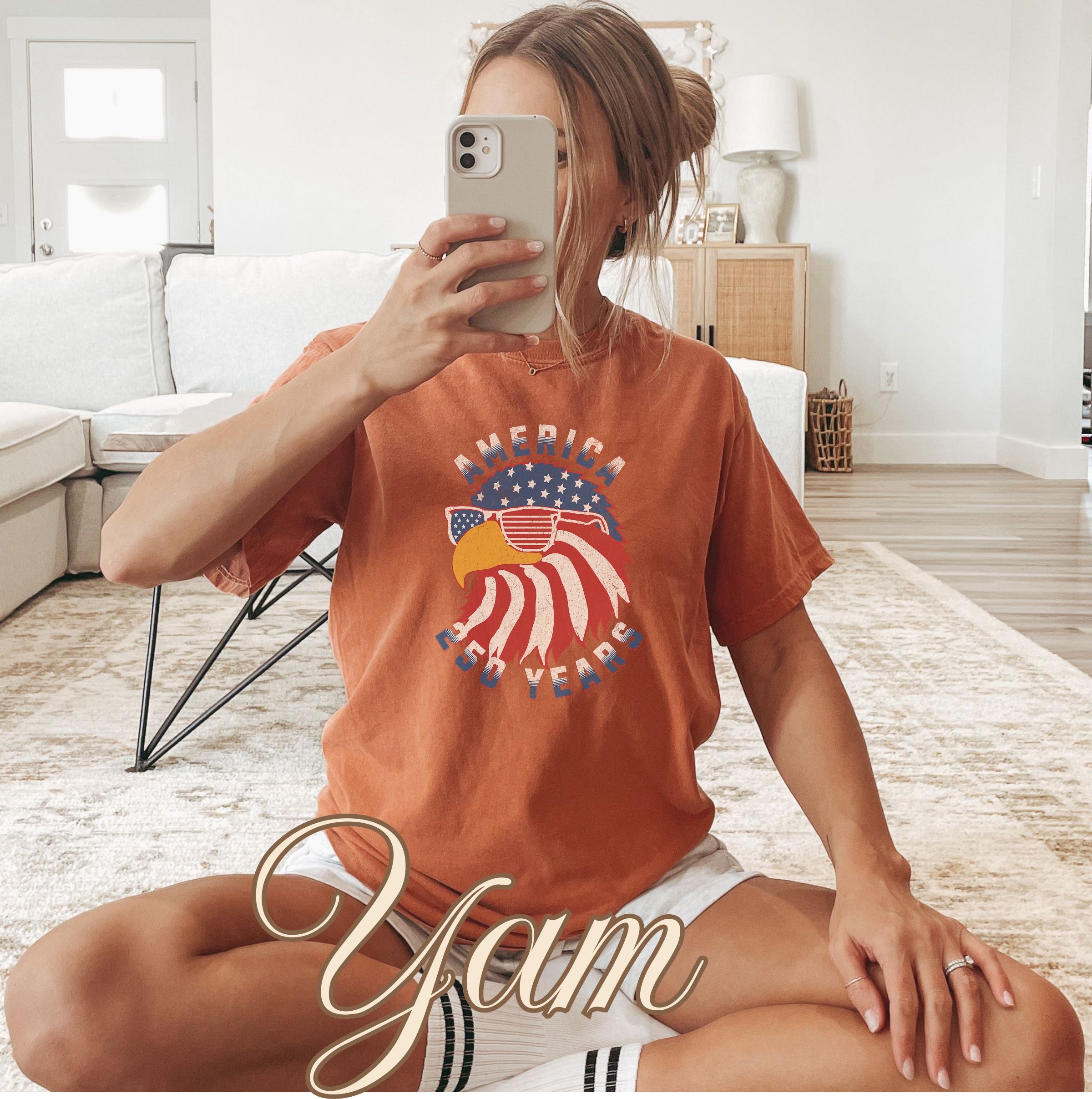 Patriotic Eagle Flag Sunglasses America 250 Shirt Main image
