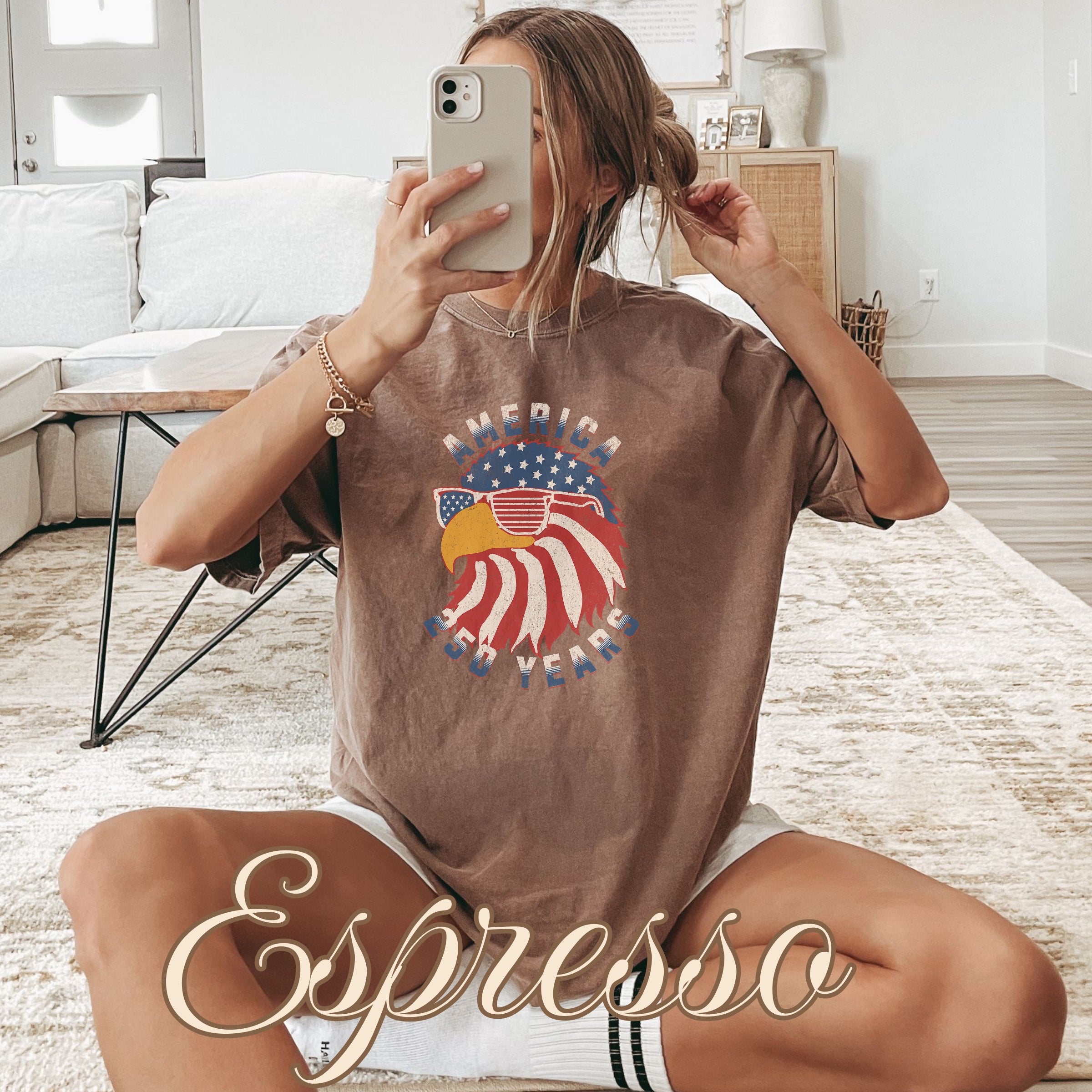 Patriotic Eagle Flag Sunglasses America 250 Shirt Secondary image