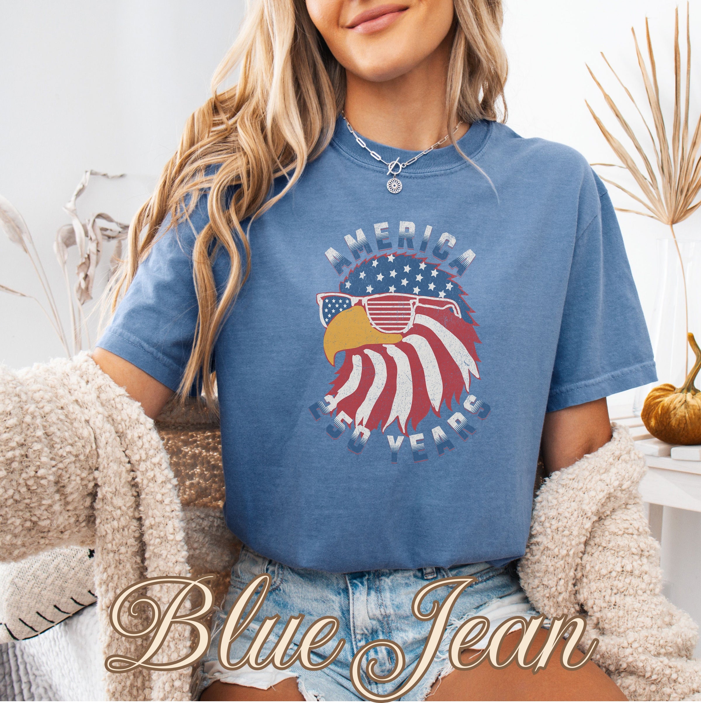 Patriotic Eagle Flag Sunglasses America 250 Shirt