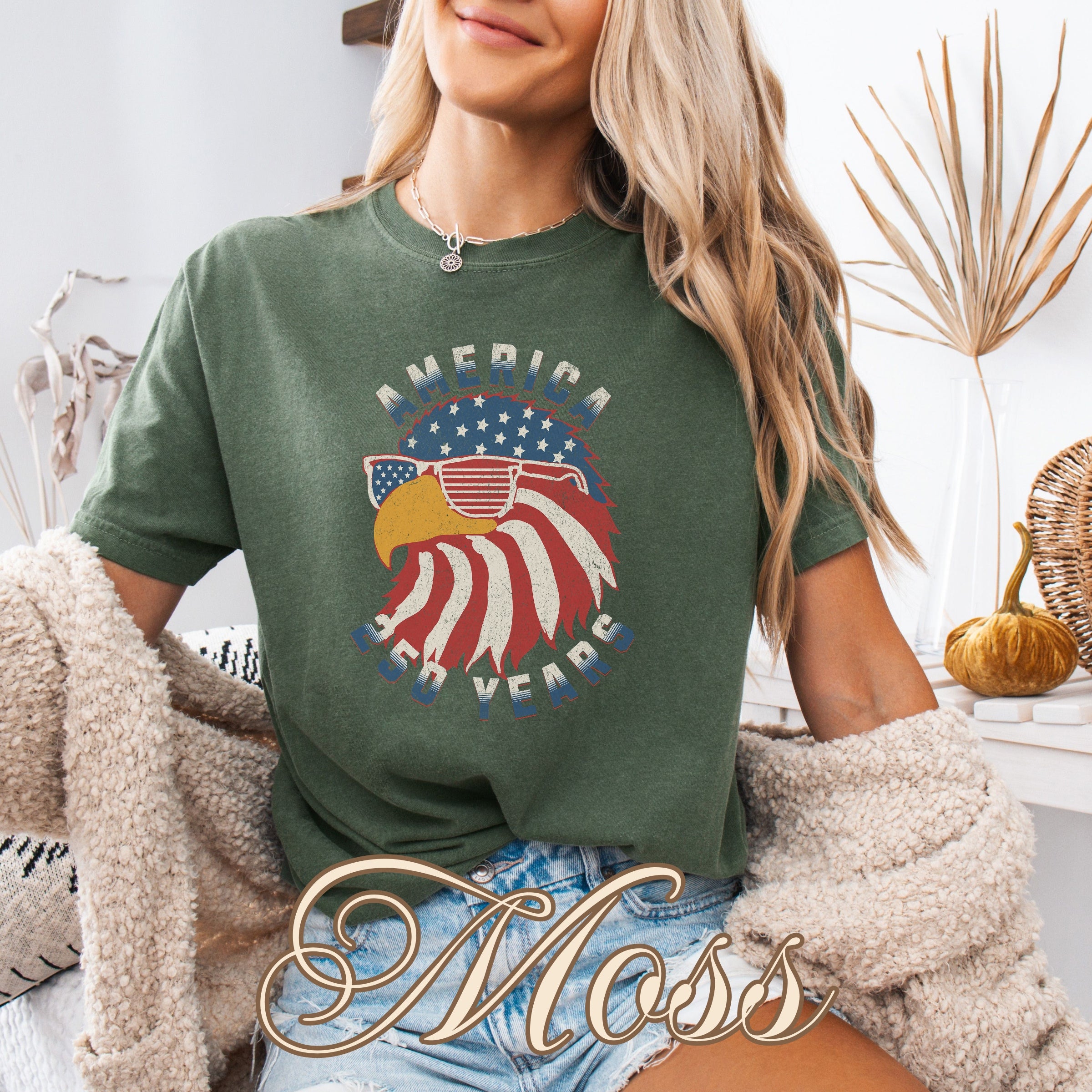 Patriotic Eagle Flag Sunglasses America 250 Shirt