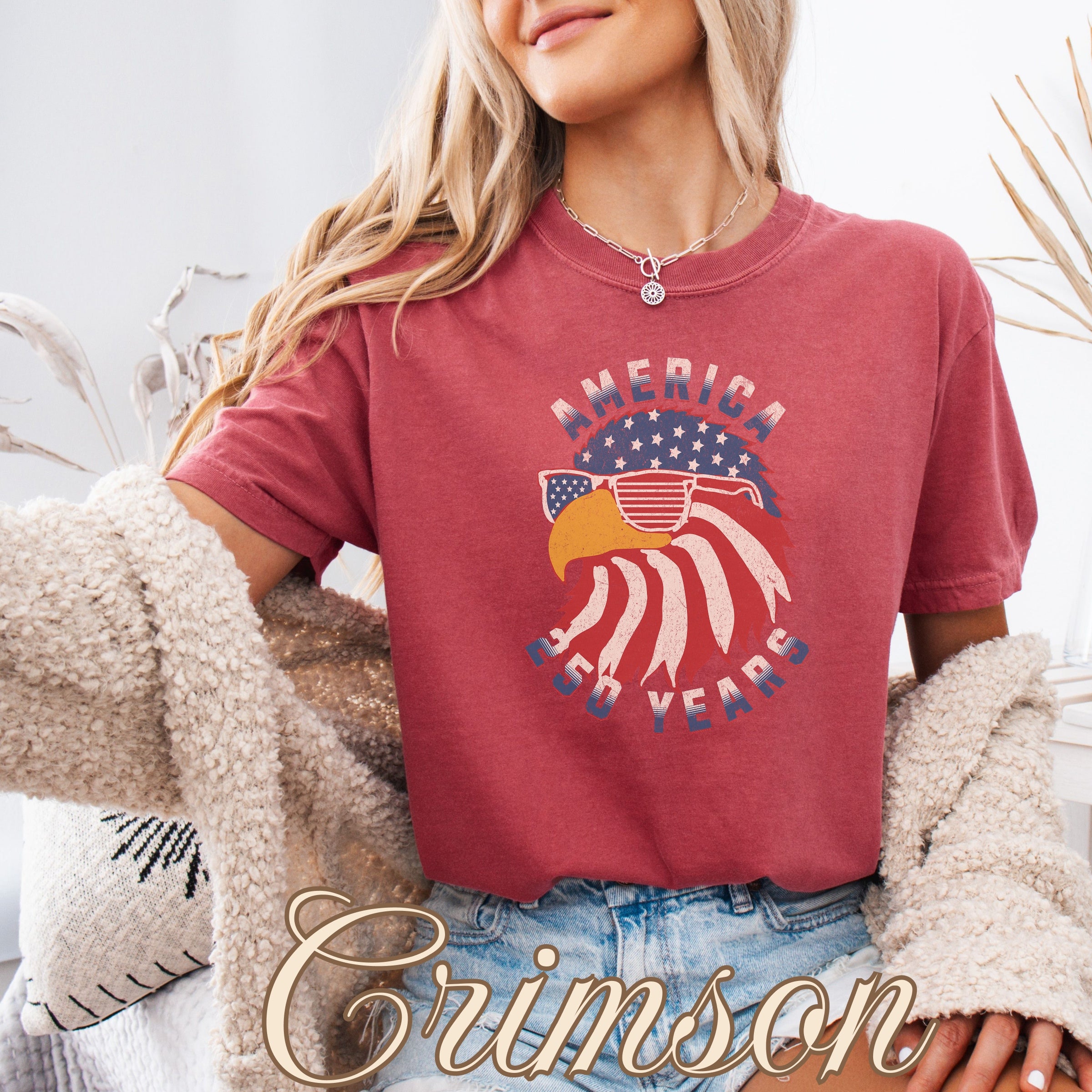 Patriotic Eagle Flag Sunglasses America 250 Shirt