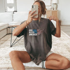 God Bless America Distressed Flag 250 Shirt