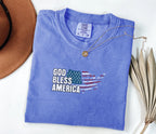 God Bless America Distressed Flag 250 Shirt