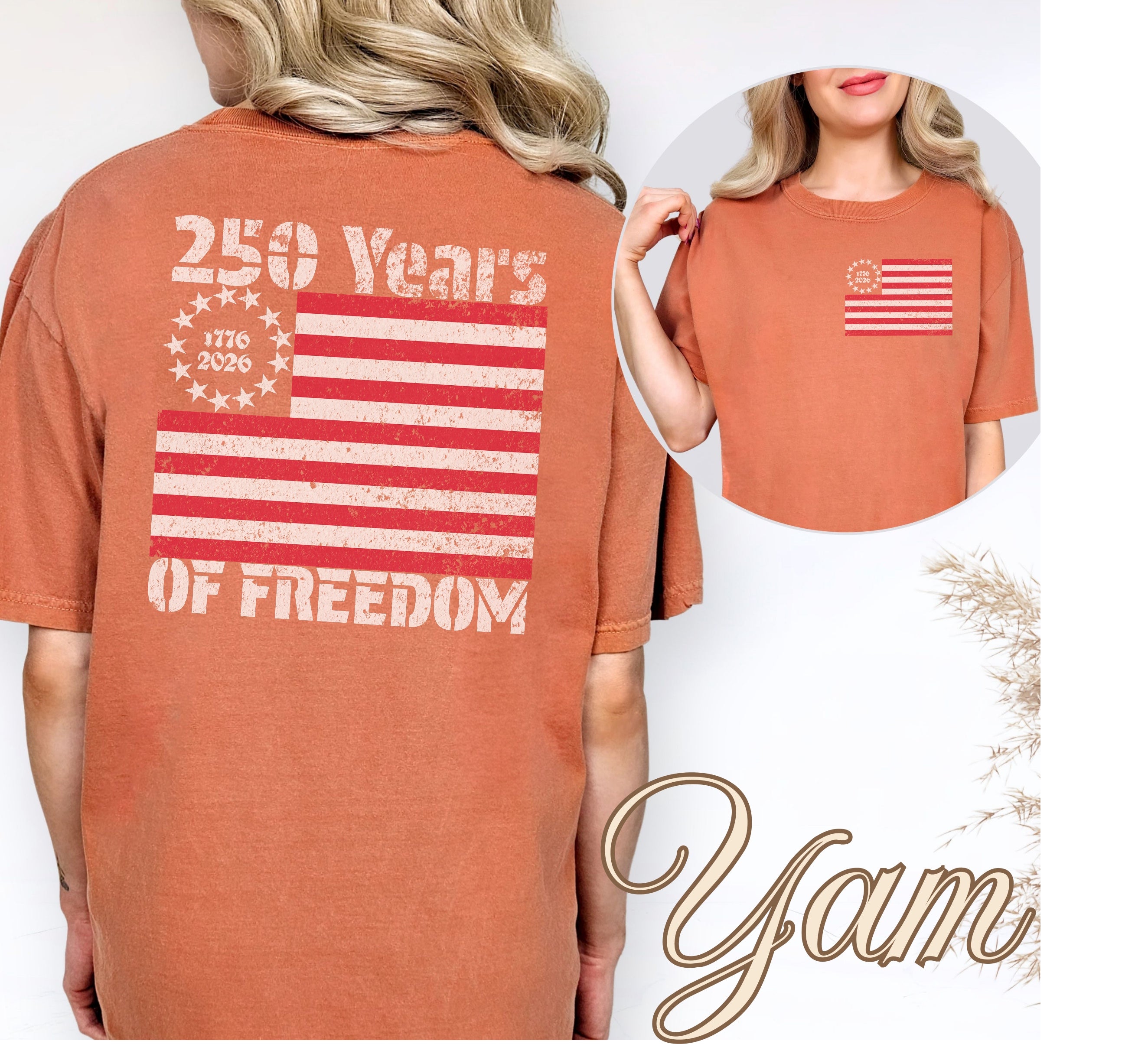 America 250 Retro Flag Shirt Secondary image