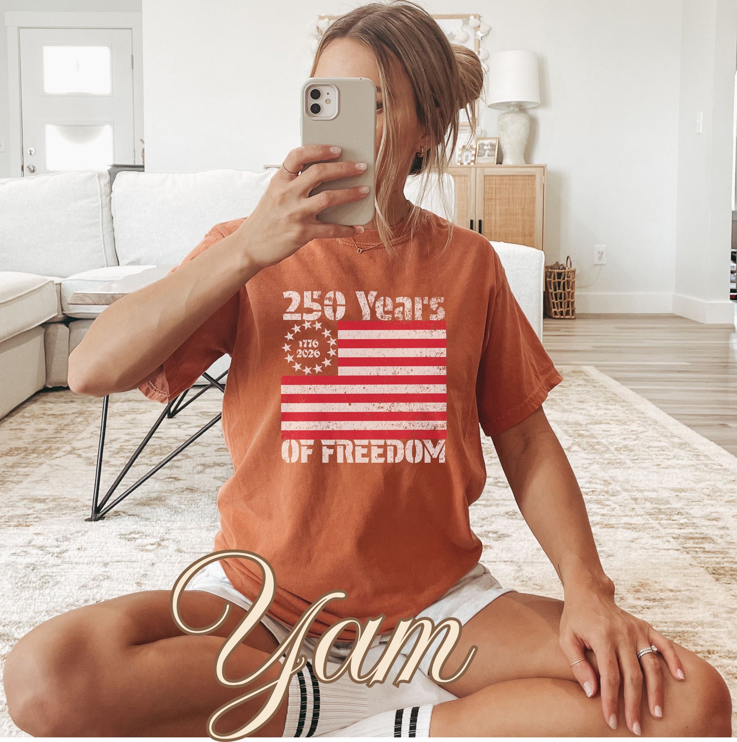 Retro Vintage America 250 Flag Shirt
