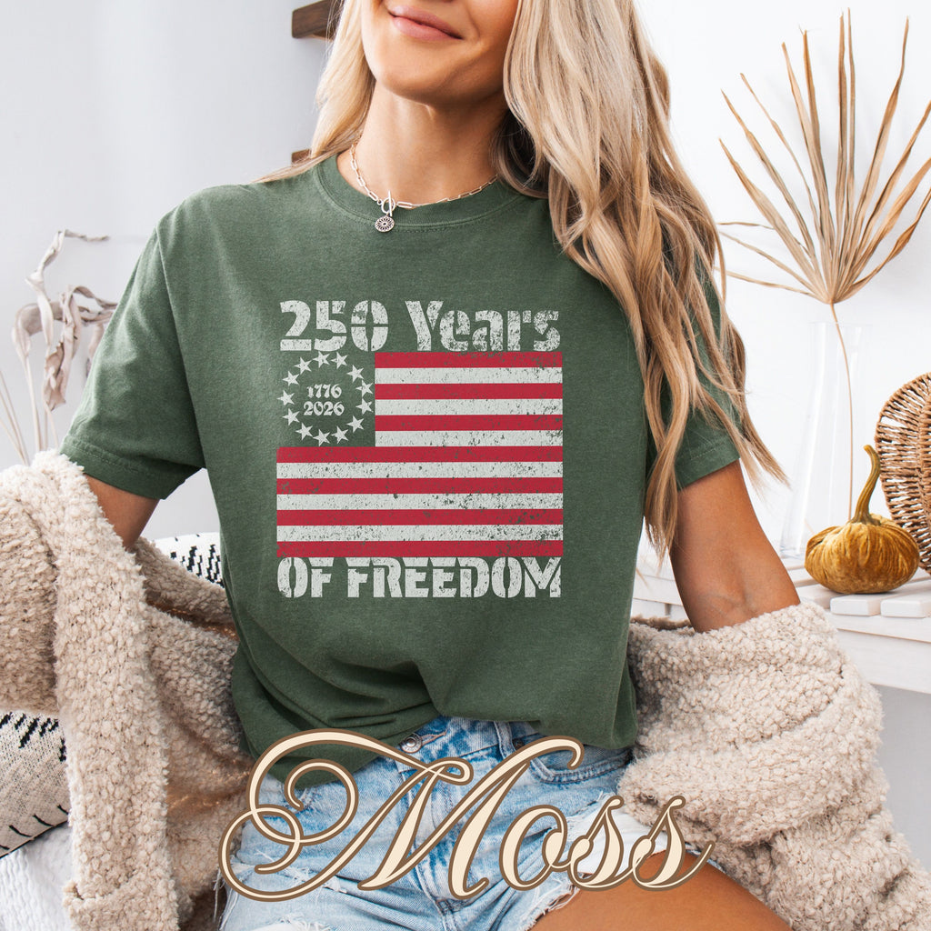 Retro Vintage America 250 Flag Shirt