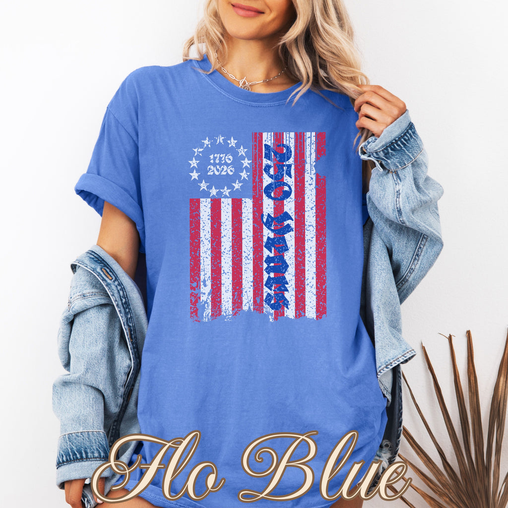 1776–2026 Betsy Ross Flag America 250 Shirt