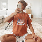 Land of the Free America 250 Flag Shirt