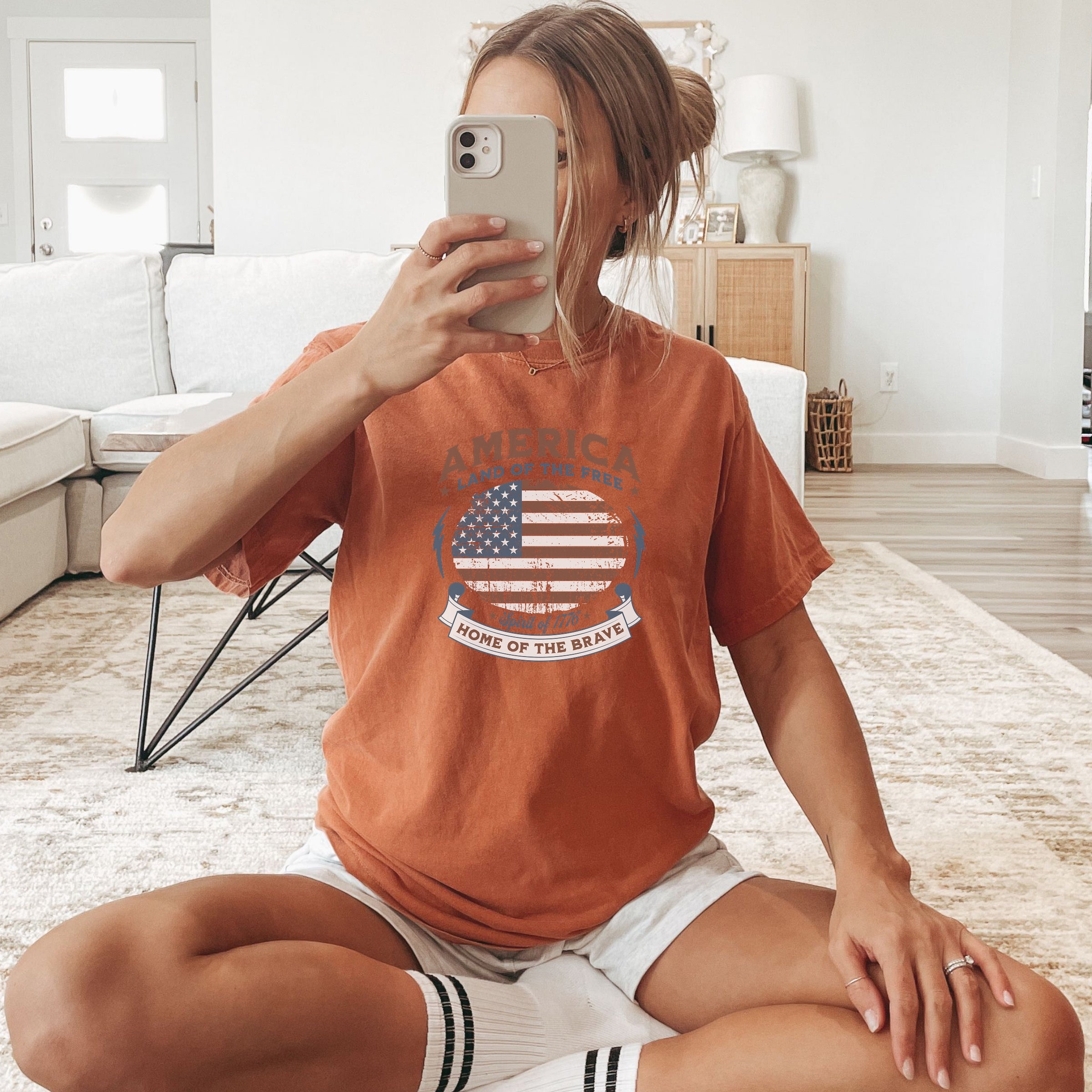 Land of the Free America 250 Flag Shirt