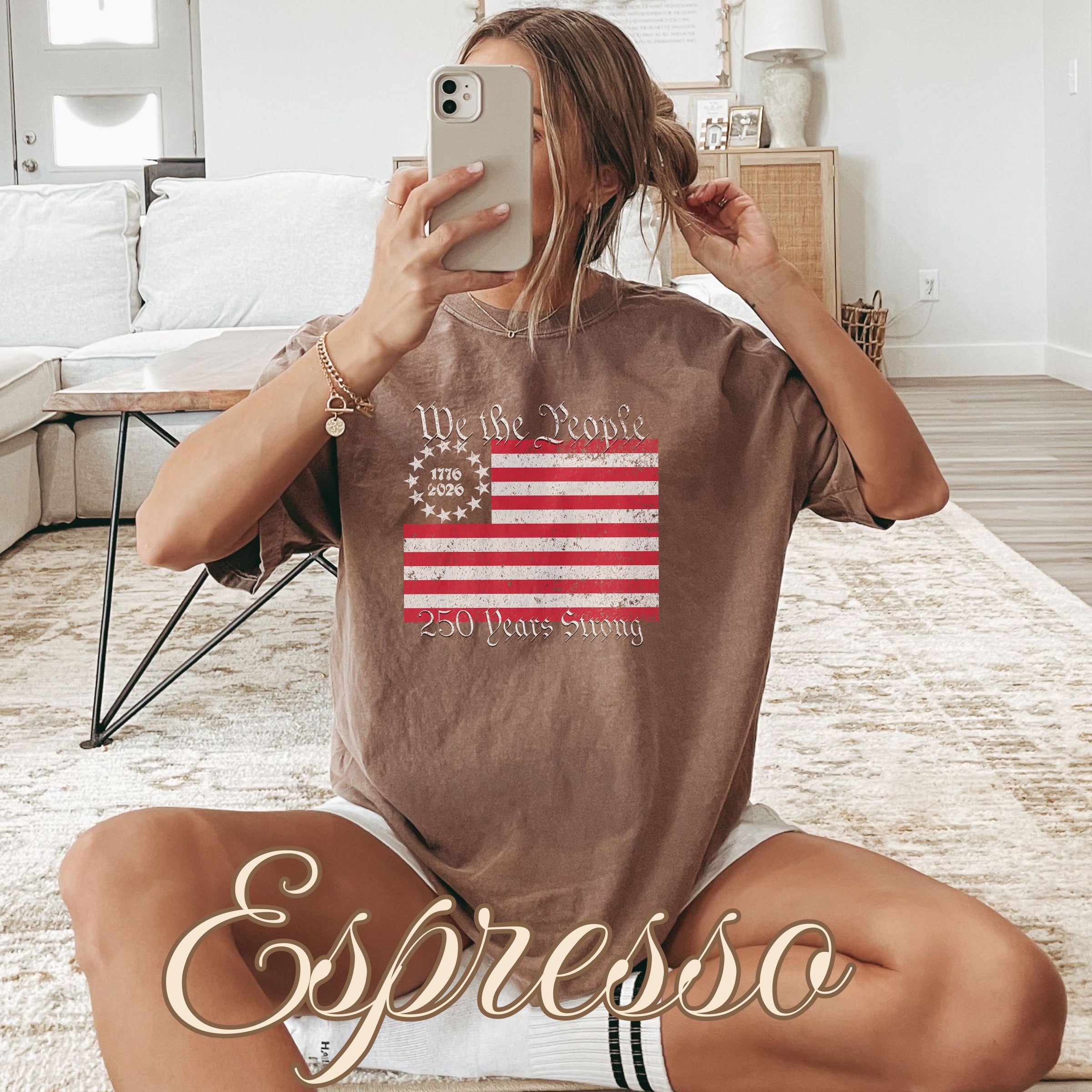 We The People 250 Years American Flag Shirt
