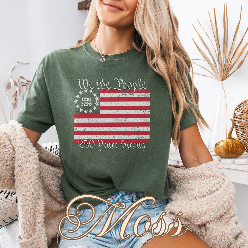 We The People 250 Years American Flag Shirt
