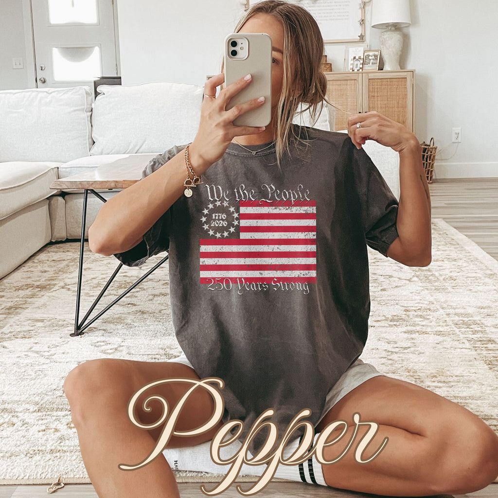 We The People 250 Years American Flag Shirt