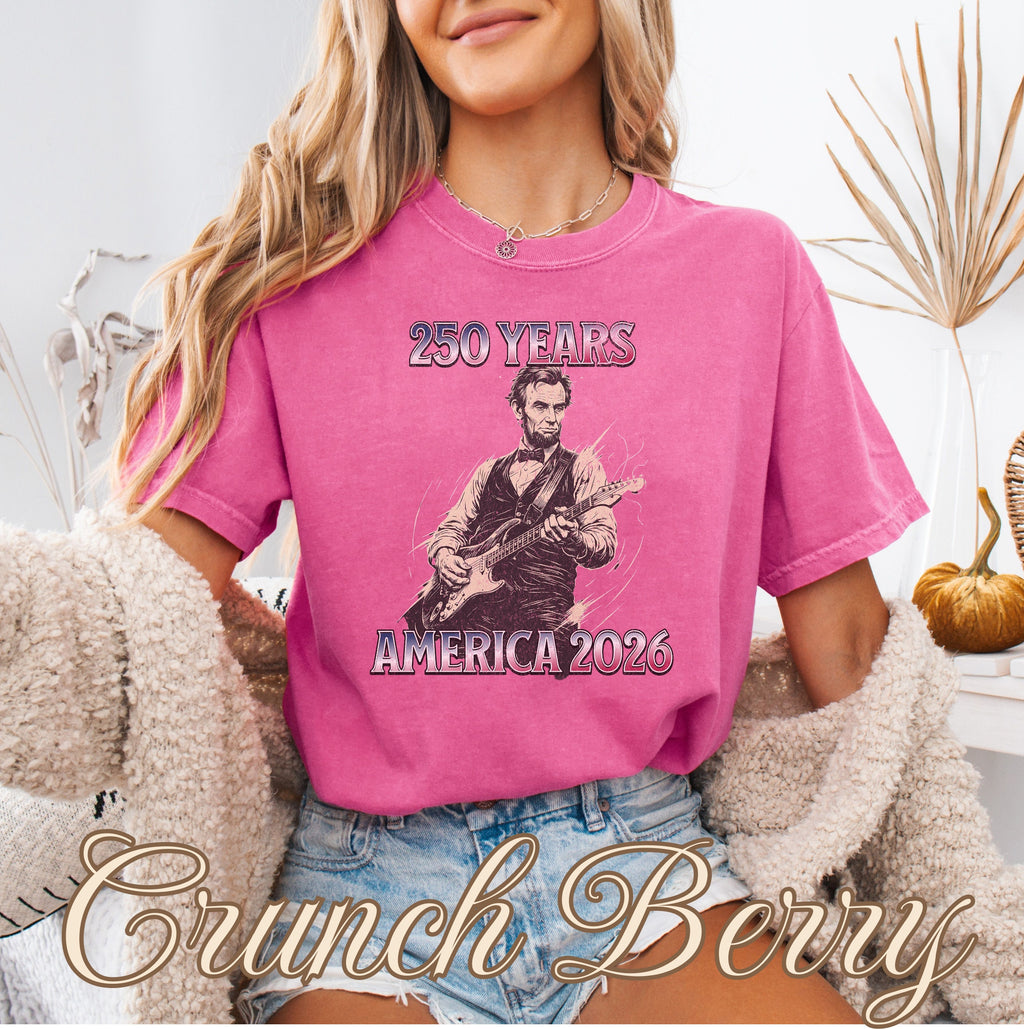 Abraham Lincoln Playing Guitar America 250 Shirt