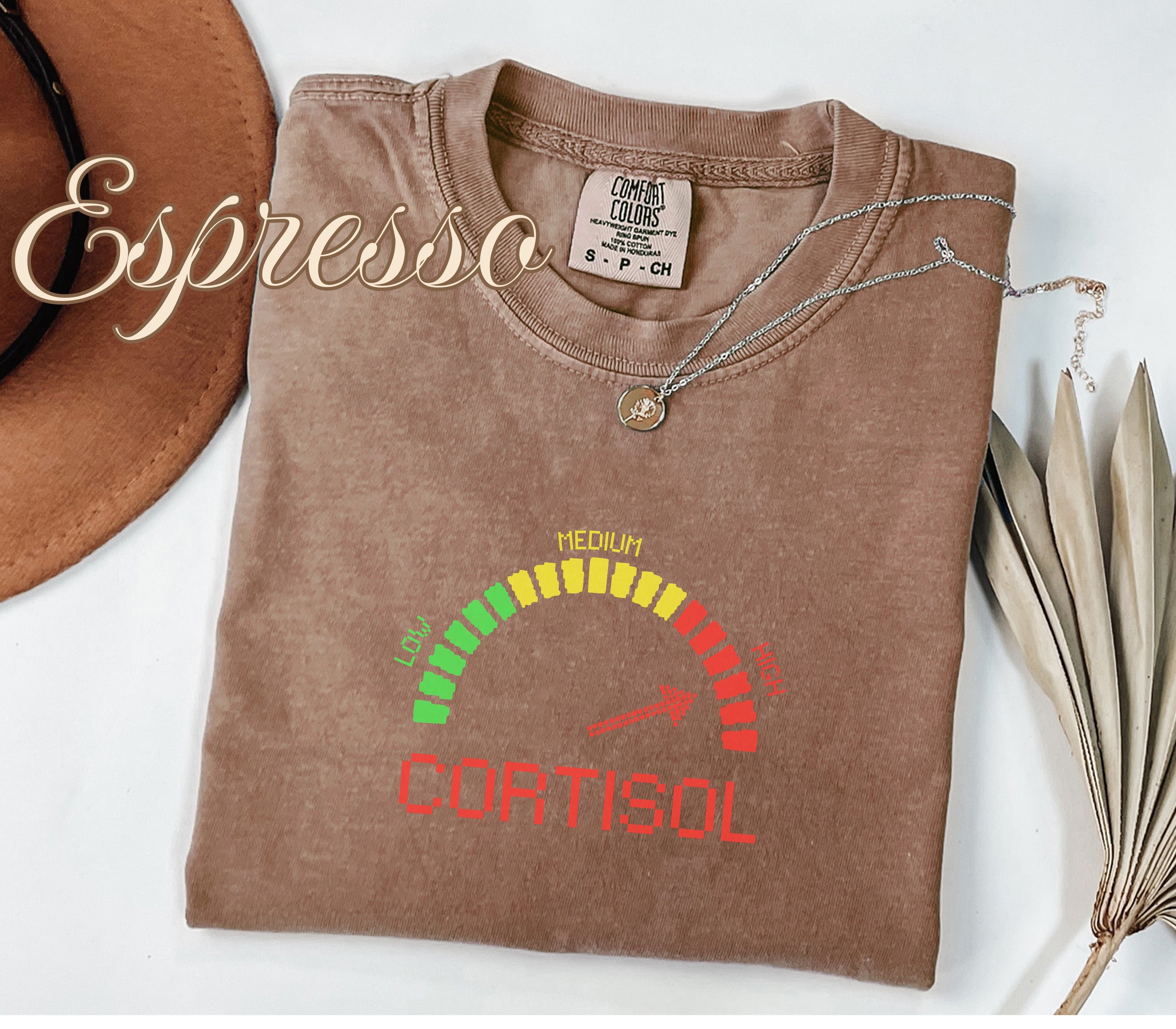 High Cortisol Level Funny Stress Shirt Secondary image