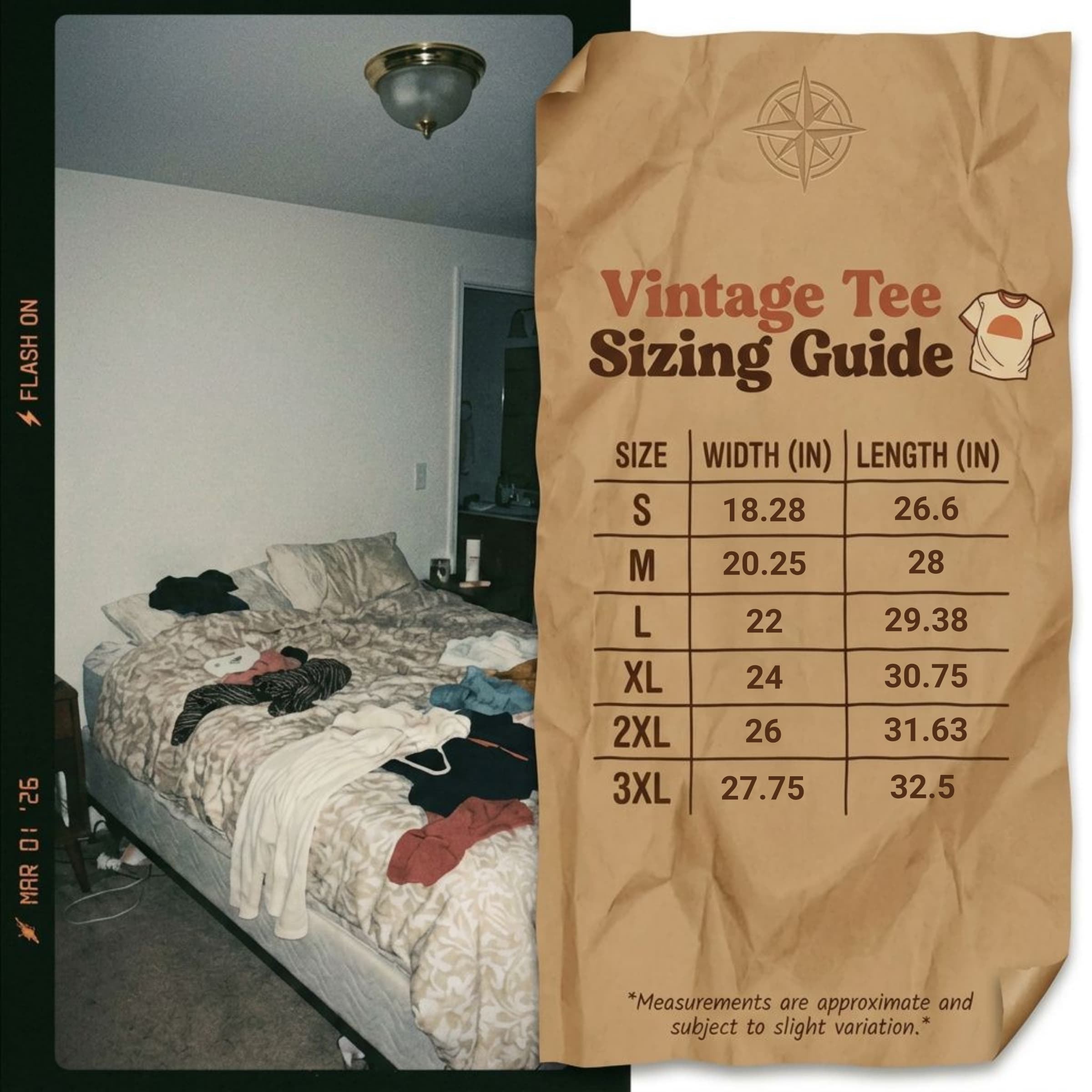 Personalized Vintage Photo & Year Shirt Secondary image