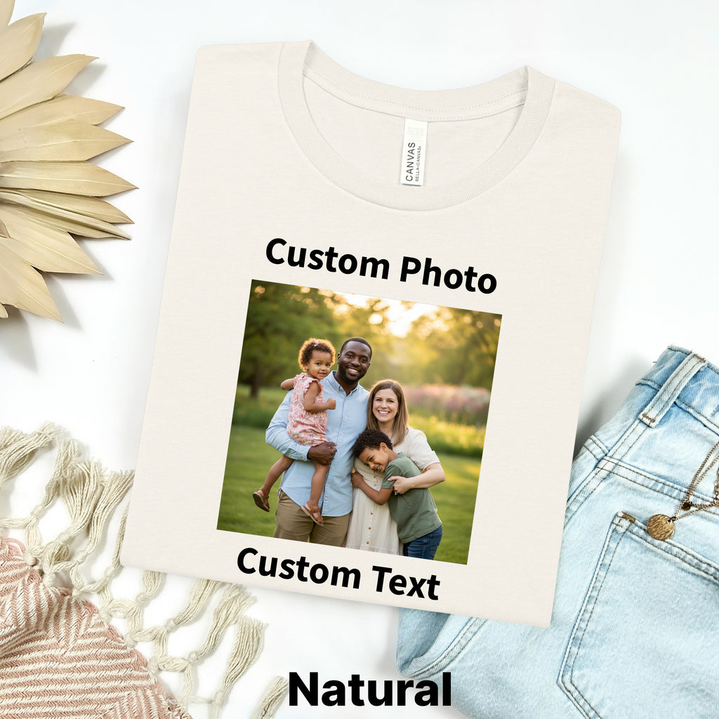 Custom Photo & Text Bootleg Shirt
