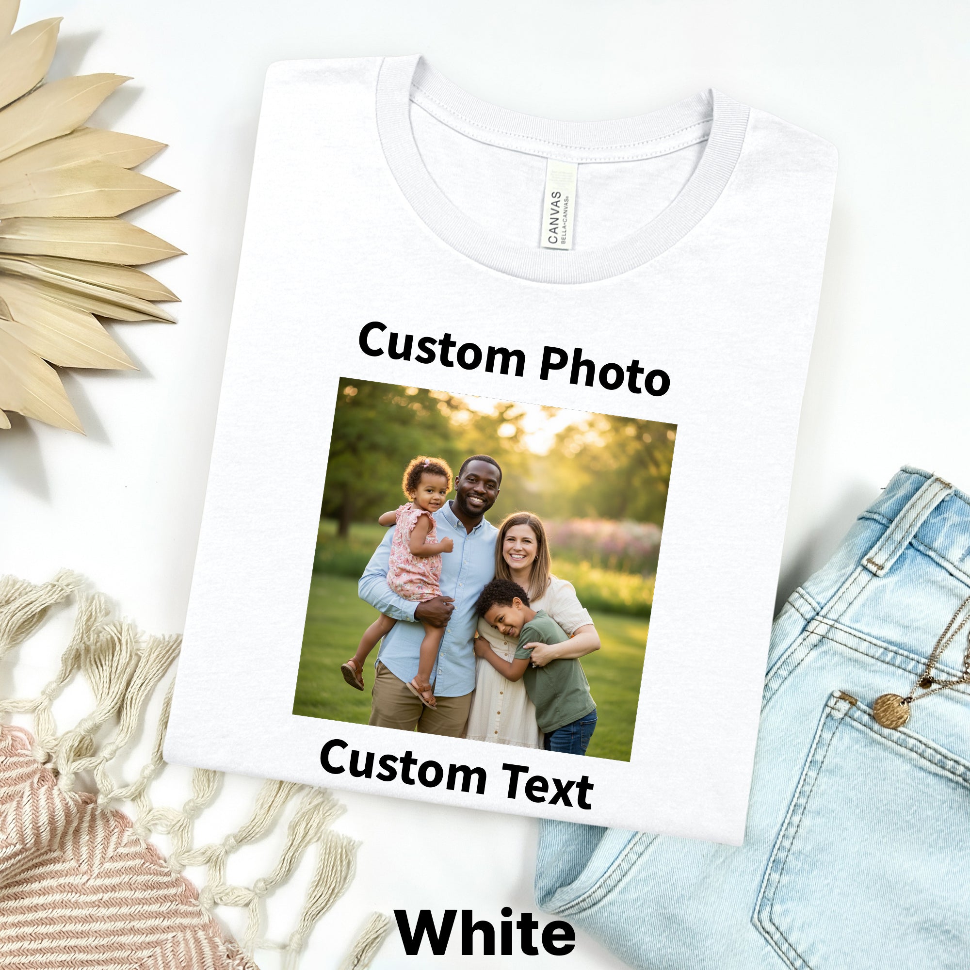 Custom Photo & Text Bootleg Shirt