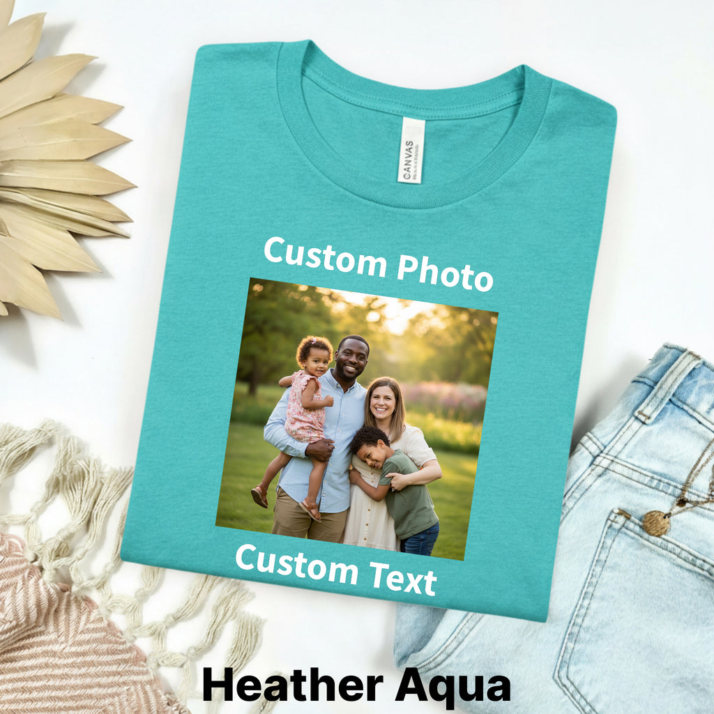 Custom Photo & Text Bootleg Shirt