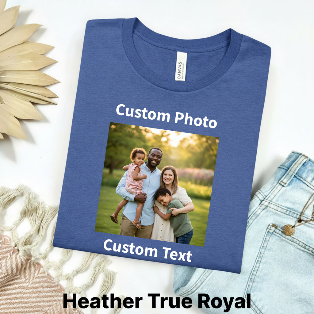 Custom Photo & Text Bootleg Shirt