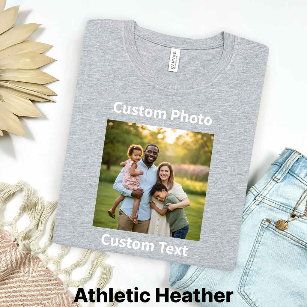 Custom Photo & Text Bootleg Shirt