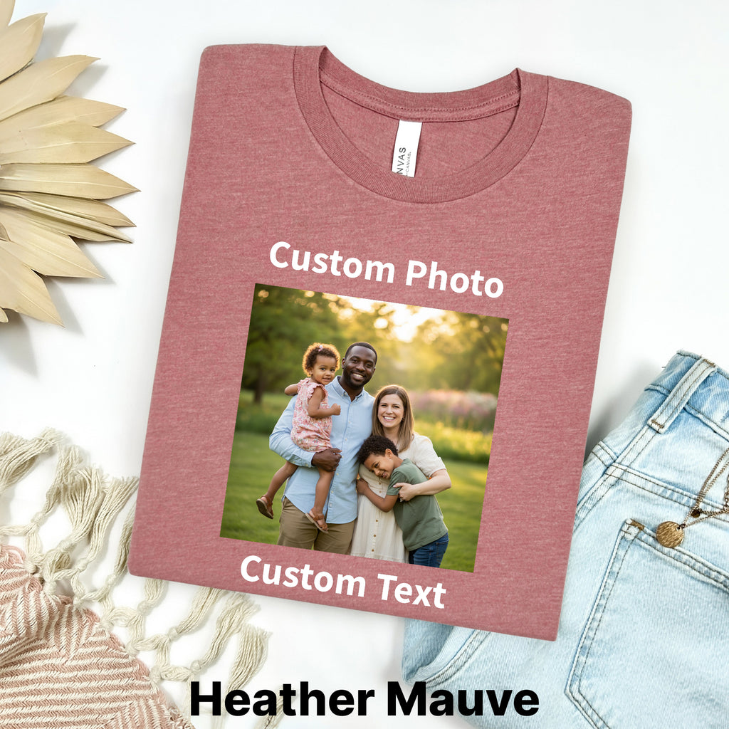 Custom Photo & Text Bootleg Shirt
