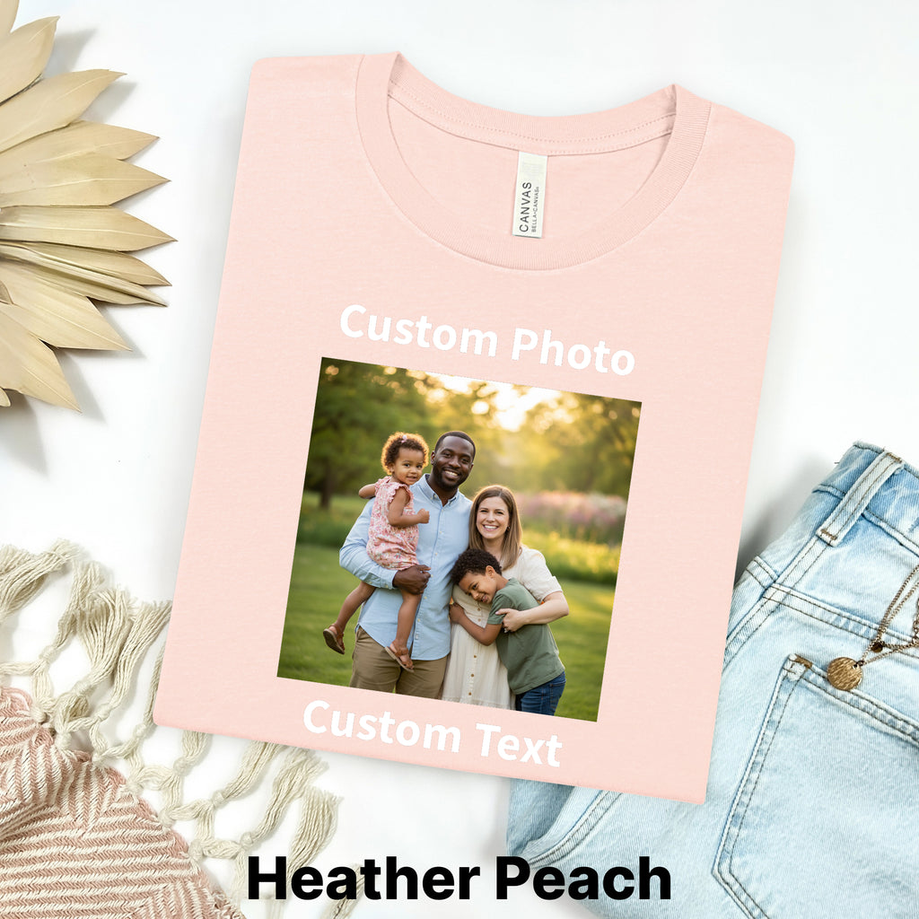 Custom Photo & Text Bootleg Shirt