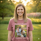Custom Photo & Text Bootleg Shirt