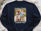 Custom Photo Bootleg Crewneck Sweatshirt