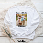 Custom Photo Bootleg Crewneck Sweatshirt