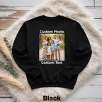 Custom Photo Bootleg Crewneck Sweatshirt
