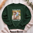 Custom Photo Bootleg Crewneck Sweatshirt
