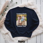 Custom Photo Bootleg Crewneck Sweatshirt