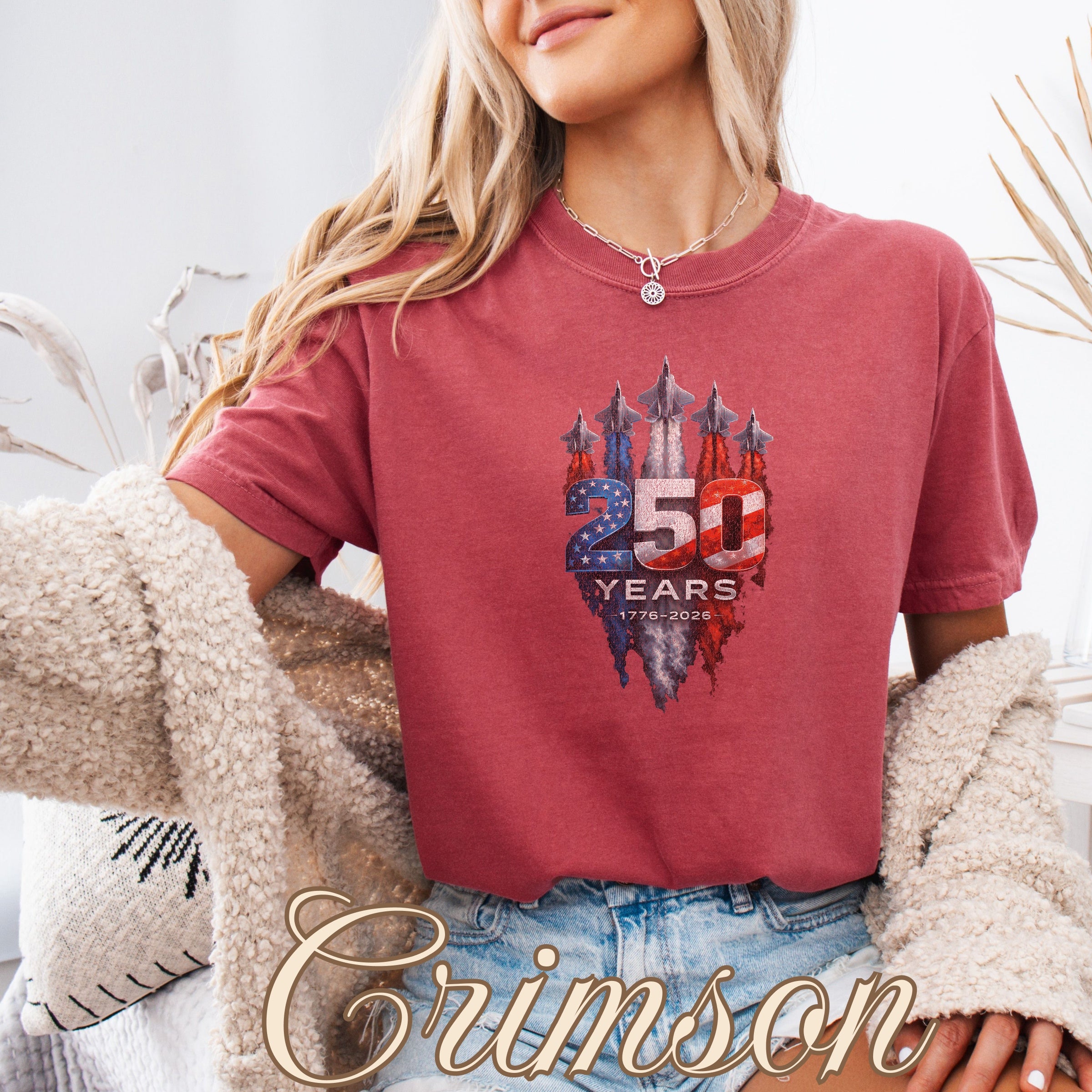 America 250 Military Jets Patriotic Tee