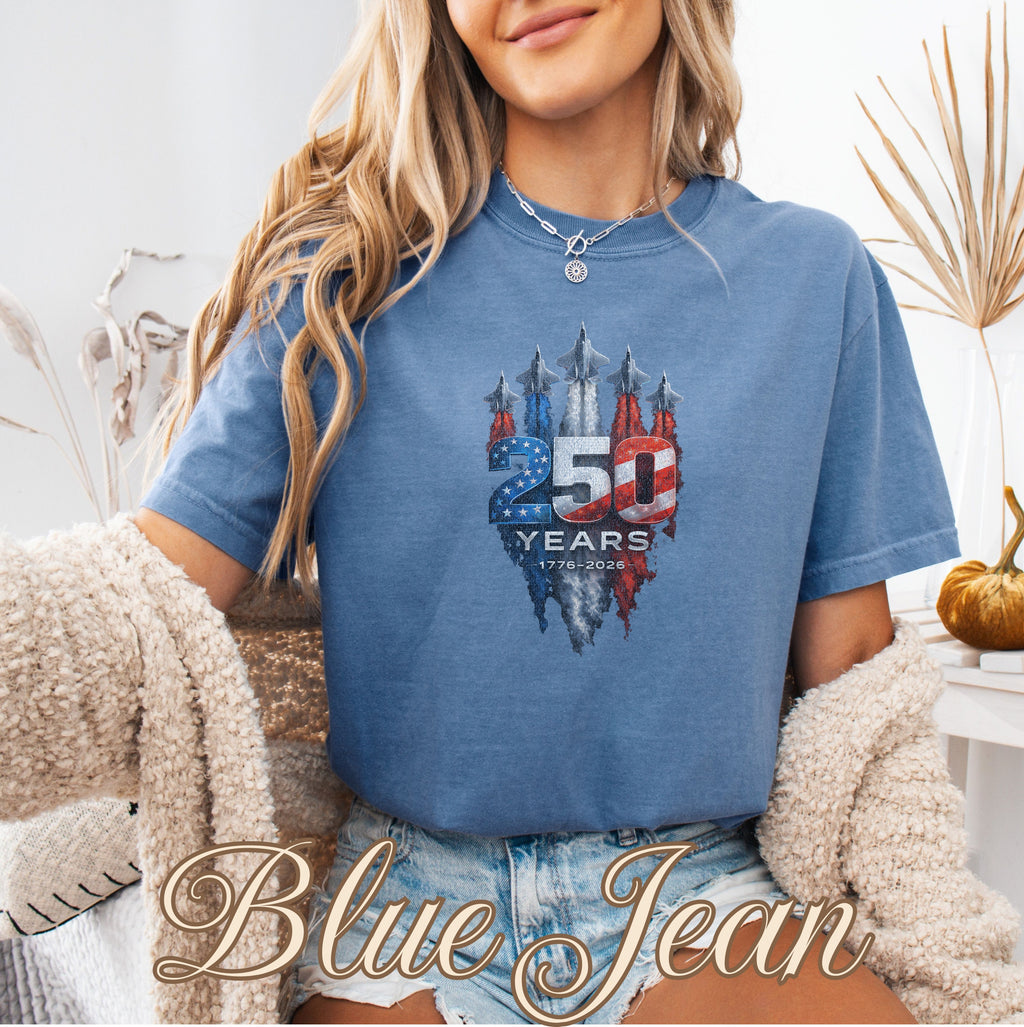 America 250 Military Jets Patriotic Tee