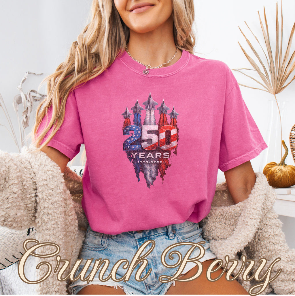 America 250 Military Jets Patriotic Tee