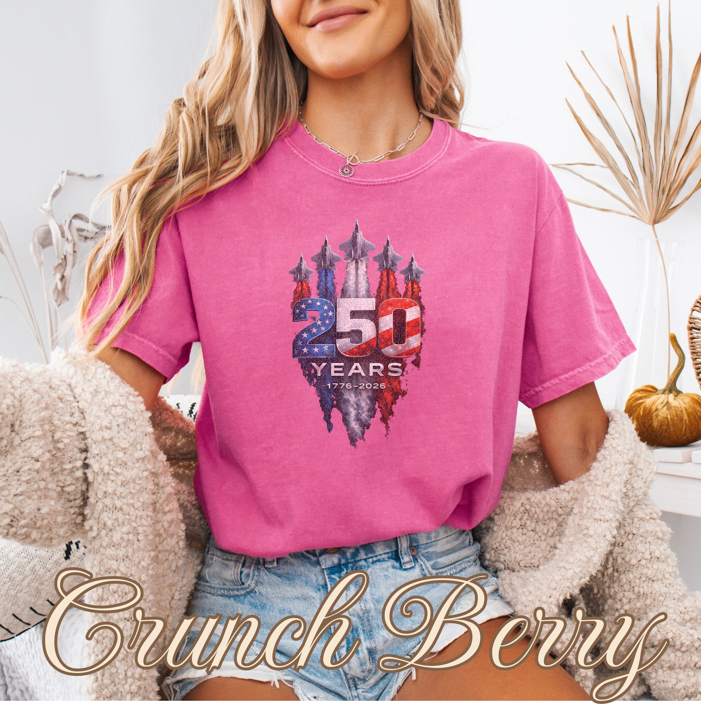 America 250 Military Jets Patriotic Tee
