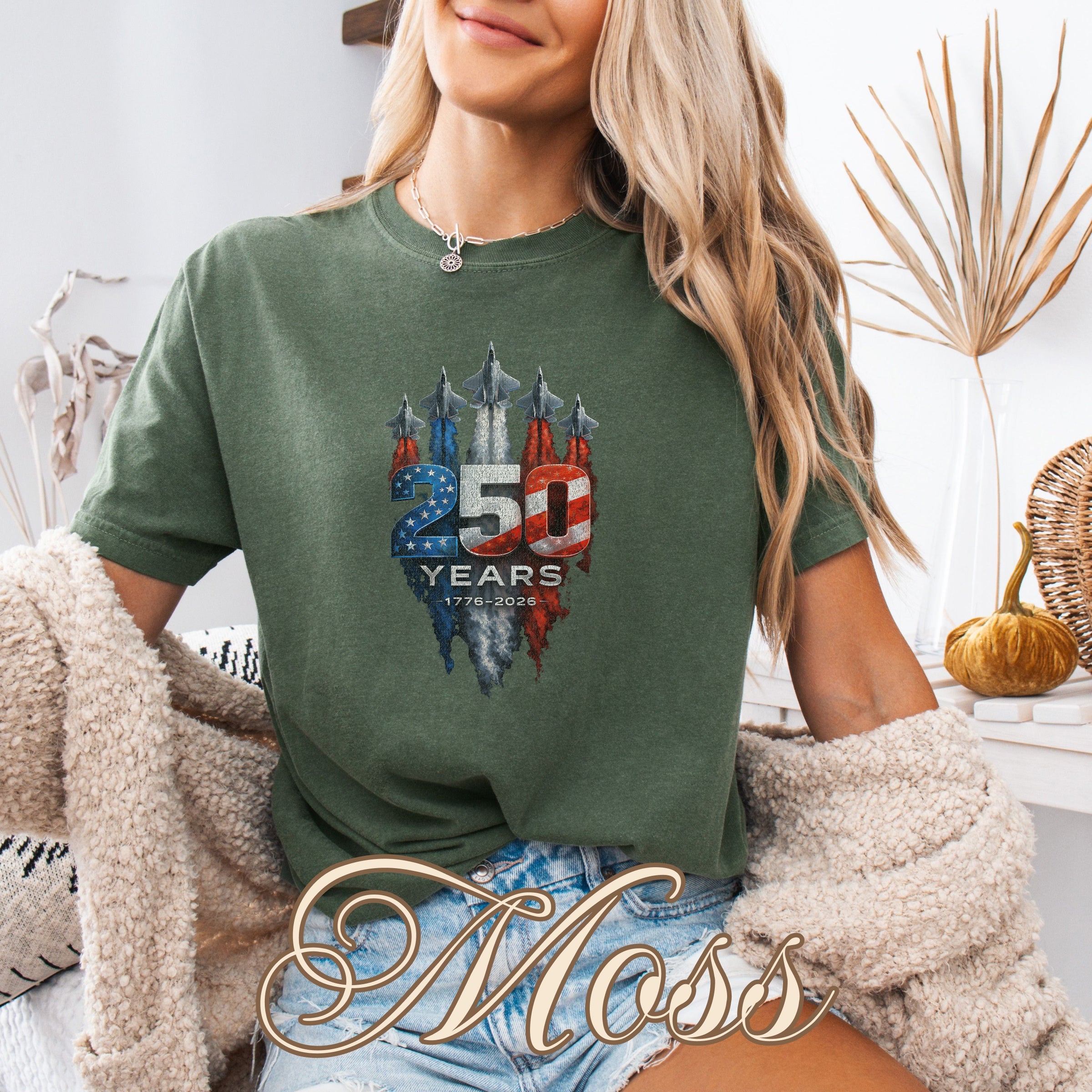 America 250 Military Jets Patriotic Tee