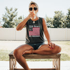 America 250 Tank Top — 250 Years of Freedom Vintage Flag
