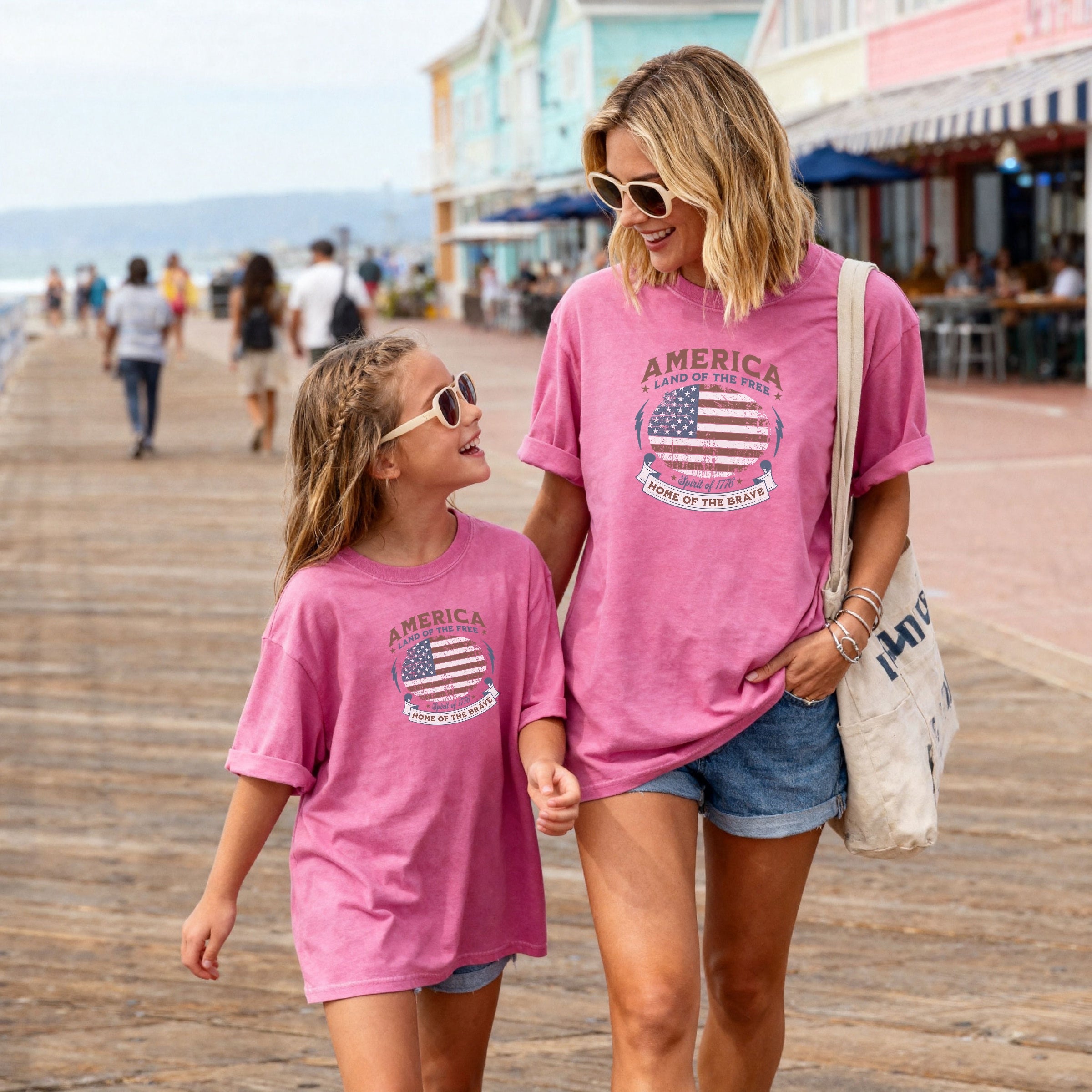 Home of the Brave, Land of the Free 250 Flag Youth Tee
