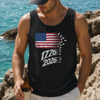 Jets Flag 1776–2026 America 250 Flag Tank Top, Patriotic Independence Day