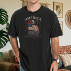America 250 Anniversary T-Shirt, 1776–2026 Flag Heritage Tee, One Nation One People One Future