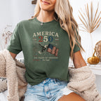America 250 Eagle & Flag T-Shirt, 250 Years of Freedom Patriotic Tee
