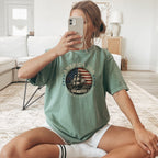 America 250 Vintage Ship & Flag T-Shirt, 1776–2026 Independence Tee