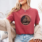 America 250 Vintage Ship & Flag T-Shirt, 1776–2026 Independence Tee