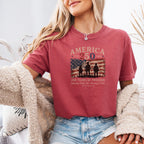 Defending Liberty America 250 Patriotic T-Shirt, 250 Years of Freedom Flag Tee