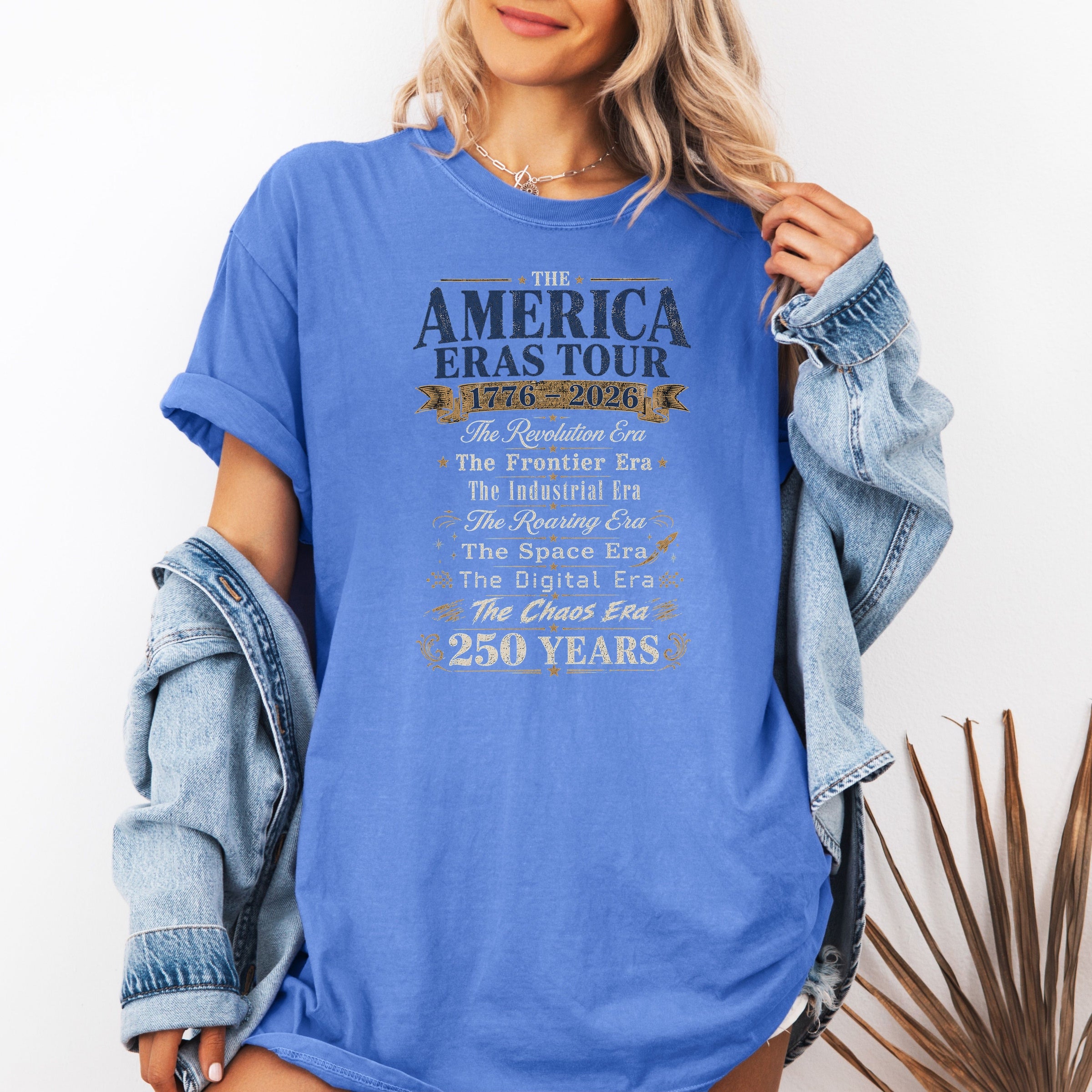 America Eras Tour 1776–2026 Vintage Patriotic T-Shirt — 250 Years Celebration