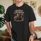 Highly Charged Since 1776 Benjamin Franklin Patriotic Beer America250 T-Shirt