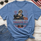 Betsey Ross 'Made It, Nailed It, Changed History' Vintage Sewing 1776 Flag T-Shirt, America 250